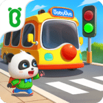 baby pandas school bus